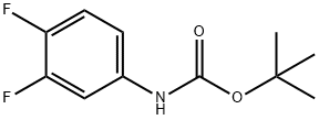 (3,4-difluorophenyl)-carbamic acid-tert-butyl ester Struktur