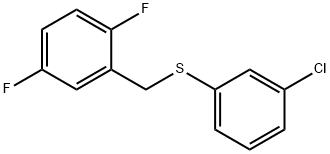 (3-CHLOROPHENYL)(2,5-DIFLUOROBENZYL)SULFANE Struktur