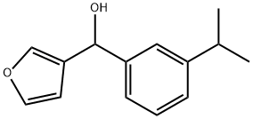 FURAN-3-YL(3-ISOPROPYLPHENYL)METHANOL Struktur