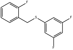 (3,5-DIFLUOROPHENYL)(2-FLUOROBENZYL)SULFANE Struktur