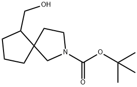 tert-butyl 6-(hydroxymethyl)-2-azaspiro[4.4]nonane-2-carboxylate Struktur