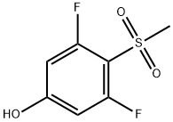 3,5-Difluoro-4-(methylsulfonyl)phenol Struktur