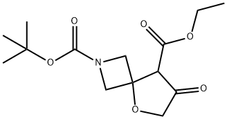 2-Tert-Butyl 8-Ethyl 7-Oxo-5-Oxa-2-Azaspiro[3.4]Octane-2,8-Dicarboxylate Struktur