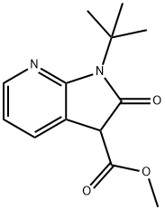 methyl 1-tert-butyl-2-oxo-1H,2H,3H-pyrrolo[2,3-b]pyridine-3-carboxylate Struktur