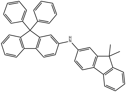 N-(9,9-dimethyl-9H-fluoren-2-yl)-9,9-diphenyl-9H-fluoren-2-amine Struktur