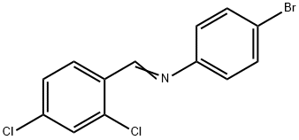 (4-bromophenyl)(2,4-dichlorobenzylidene)amine Struktur