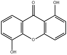 1,5-Dihydroxyxanthone Struktur