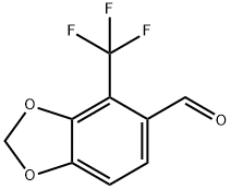 4-(Trifluoromethyl)benzo[d][1,3]dioxole-5-carbaldehyde Struktur