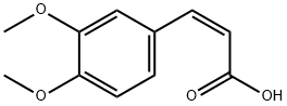 (Z)-3,4-Dimethoxy Cinnamic Acid Struktur