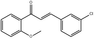 (2E)-3-(3-chlorophenyl)-1-(2-methoxyphenyl)prop-2-en-1-one Struktur