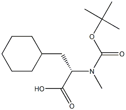 N-Boc-N-methyl-(R)-3-cyclohexylalanine Struktur