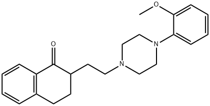 3,4-Dihydro-2-[2-[4-(2-methoxyphenyl)-1-piperazinyl]ethyl]-1(2H)-naphthalenone Struktur