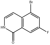 5-bromo-7-fluoro-1,2-dihydroisoquinolin-1-one Struktur