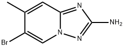 6-Bromo-7-methyl-[1,2,4]triazolo[1,5-a]pyridin-2-ylamine Struktur