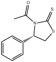 1-[(4R)-4-phenyl-2-thioxo-3-thiazolidinyl]-Ethanone Struktur