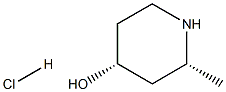 (2R,4R)-2-Methylpiperidin-4-ol hydrochloride Struktur