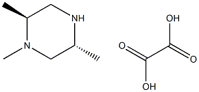 (2S,5R)-1,2,5-trimethylpiperazine: oxalic acid Struktur