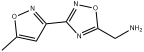 (3-(5-methylisoxazol-3-yl)-1,2,4-oxadiazol-5-yl)methanamine Struktur