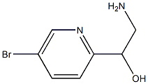 2-Amino-1-(5-bromo-pyridin-2-yl)-ethanol Struktur