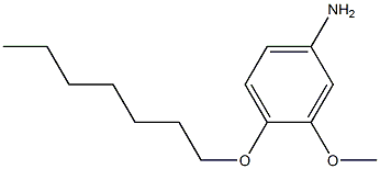 Benzenamine,4-(heptyloxy)-3-methoxy- Struktur