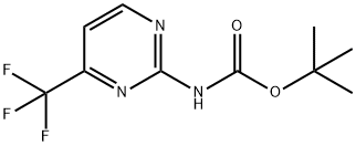 (4-Trifluoromethyl-pyrimidin-2-yl)-carbamic acid tert-butyl ester Struktur