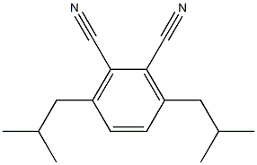 1,2-Benzenedicarbonitrile, 3,6-bis(2-methylpropyl)- Struktur