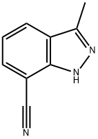 3-methyl-1H-indazole-7-carbonitrile Struktur