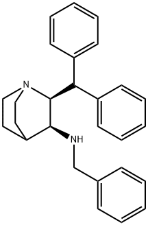 (2S,3S)-2-benzhydryl-N-benzyl-1-azabicyclo[2.2.2]octan-3-amine Struktur