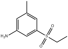 3-(ethanesulfonyl)-5-methylaniline Struktur