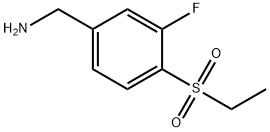 [4-(ethanesulfonyl)-3-fluorophenyl]methanamine Struktur