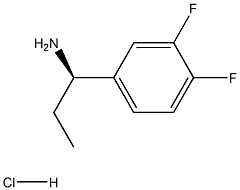 (R)-1-(3,4-DIFLUOROPHENYL)PROPAN-1-AMINE HYDROCHLORIDE Struktur