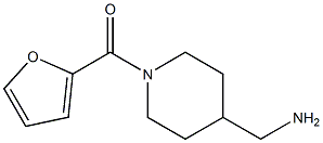 (4-(aminomethyl)piperidin-1-yl)(furan-2-yl)methanone Struktur