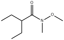 2-Ethyl-N-methoxy-N-methyl-butyramide Struktur