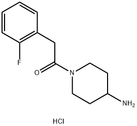 1-(4-aminopiperidin-1-yl)-2-(2-fluorophenyl)ethanone Struktur