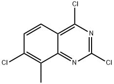 2,4,7-trichloro-8-methylquinazoline Struktur