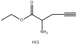 ethyl 2-aminopent-4-ynoate hydrochloride Struktur