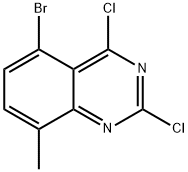 5-bromo-2,4-dichloro-8-methylquinazoline Struktur