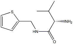 (S)-2-amino-3-methyl-N-(thiophen-2-ylmethyl)butanamide Struktur