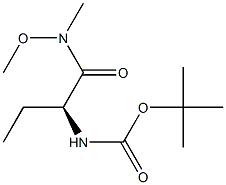 (S)-2-(Boc-amino)-N-methoxy-N-methylbutyramide Struktur