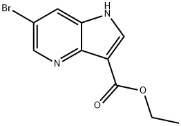 ethyl 6-bromo-1H-pyrrolo[3,2-b]pyridine-3-carboxylate Struktur