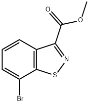 7-Bromo-benzo[d]isothiazole-3-carboxylic acid methyl ester Struktur