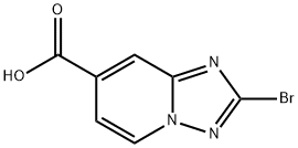 2-Bromo-[1,2,4]triazolo[1,5-a]pyridine-7-carboxylic acid Struktur