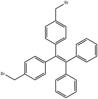 1,1-diphenyl-2,2-di(4-bromomethyl-phenyl)ethylene Struktur