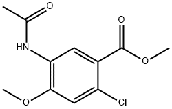 Benzoic acid, 5-(acetylamino)-2-chloro-4-methoxy-, methyl ester Struktur