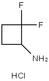 2,2-Difluorocyclobutan-1-amine hydrochloride Struktur