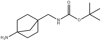 tert-butyl N-({4-aminobicyclo[2.2.1]heptan-1-yl}methyl)carbamate Struktur