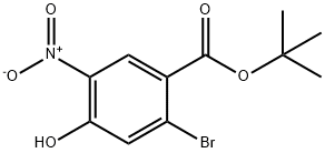 2-Bromo-4-hydroxy-5-nitro-benzoic acid methyl ester Struktur