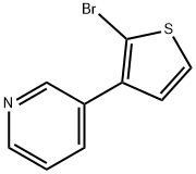 3-(2-bromothiophen-3-yl)pyridine Struktur