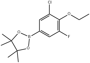 3-Chloro-4-ethoxy-5-fluorophenylboronic acid pinacol ester Struktur