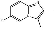 6-Fluoro-3-iodo-2-methyl-imidazo[1,2-a]pyridine Struktur